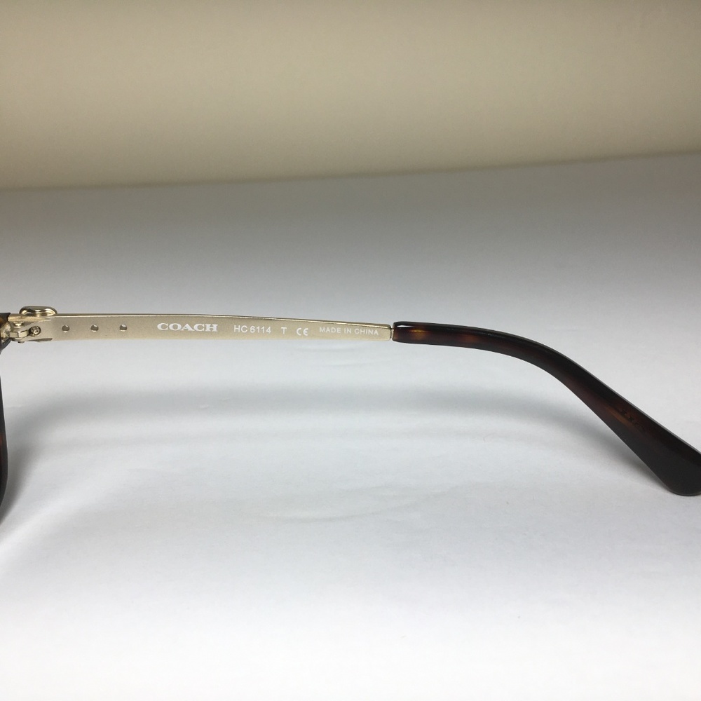Coach Rectangular Brown Tortoise Eyeglasses NWOT - Picture 4 of 8